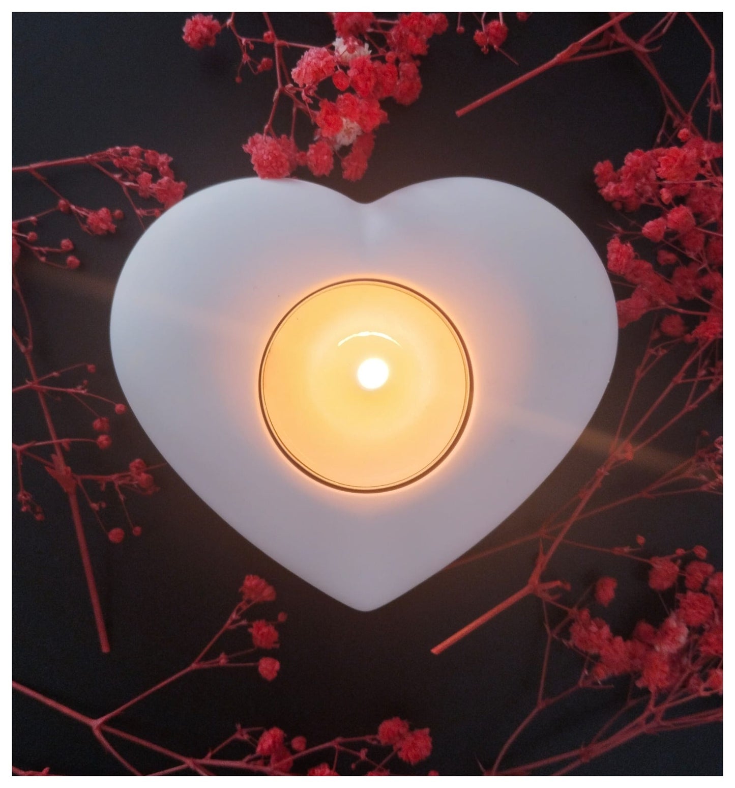 Corazón de yeso «Latido suave» [Refugio Interior]