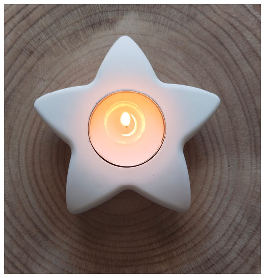 Estrella de yeso «Luz serena» [Refugio Interior]