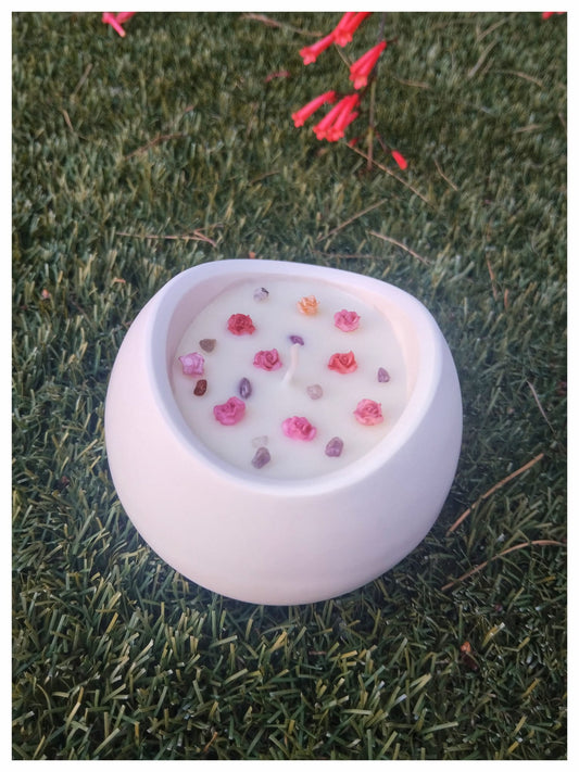 [Refugio Interior] Vela aroma melocotón «Órbita serena»