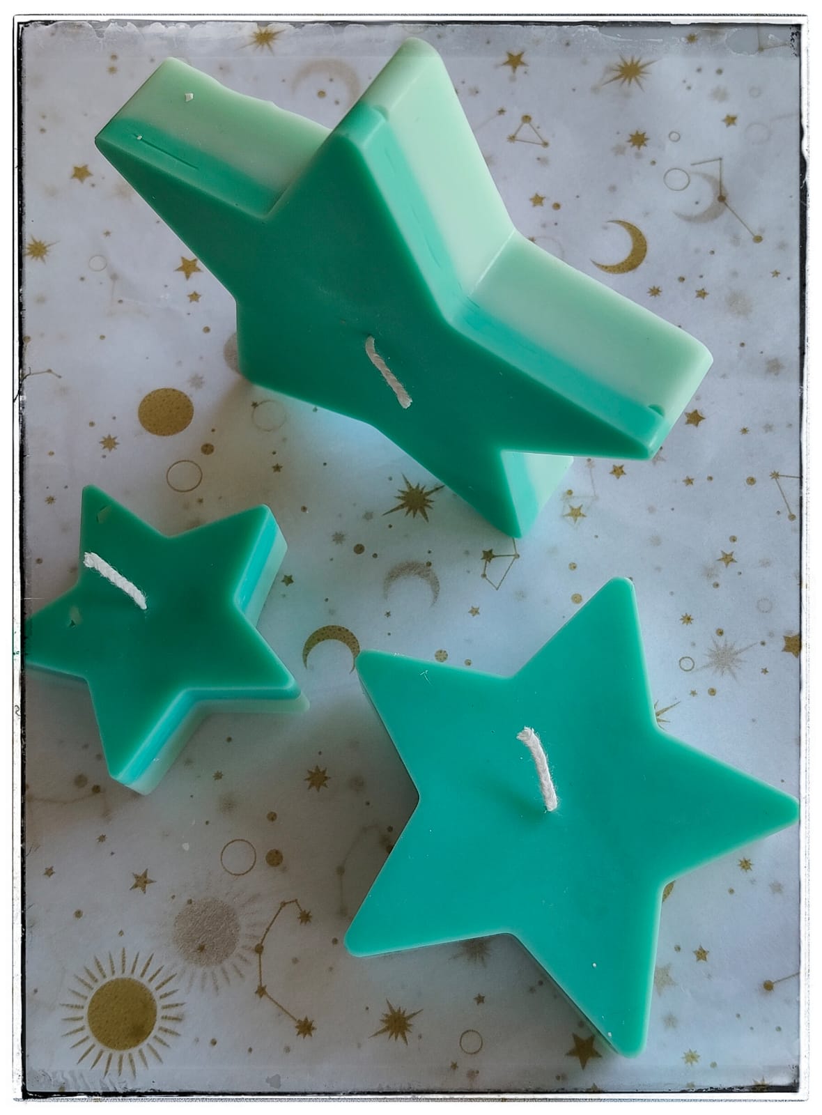 [Rutas de libertad] Estrellas color verde «Brújula de luz»