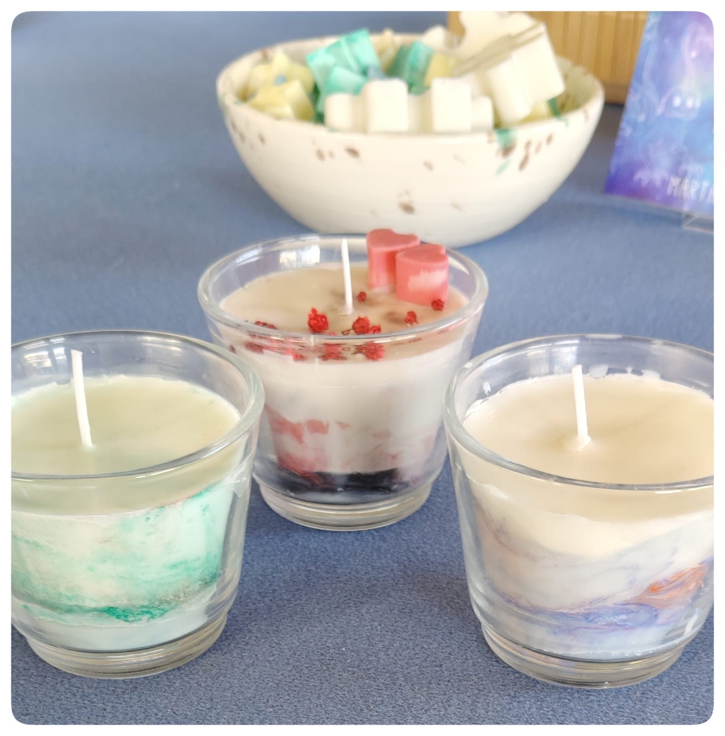 Vela marmoleada «Ondas de serenidad» [Refugio Interior]