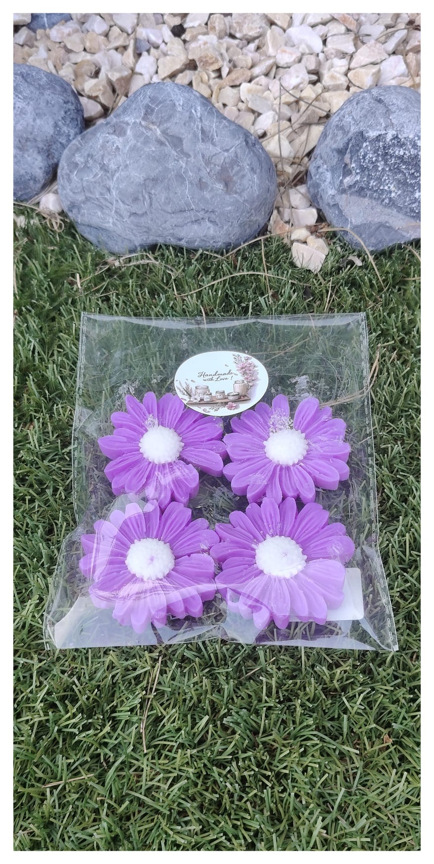 [Wax] Margaritas lilas aroma naranja y canela